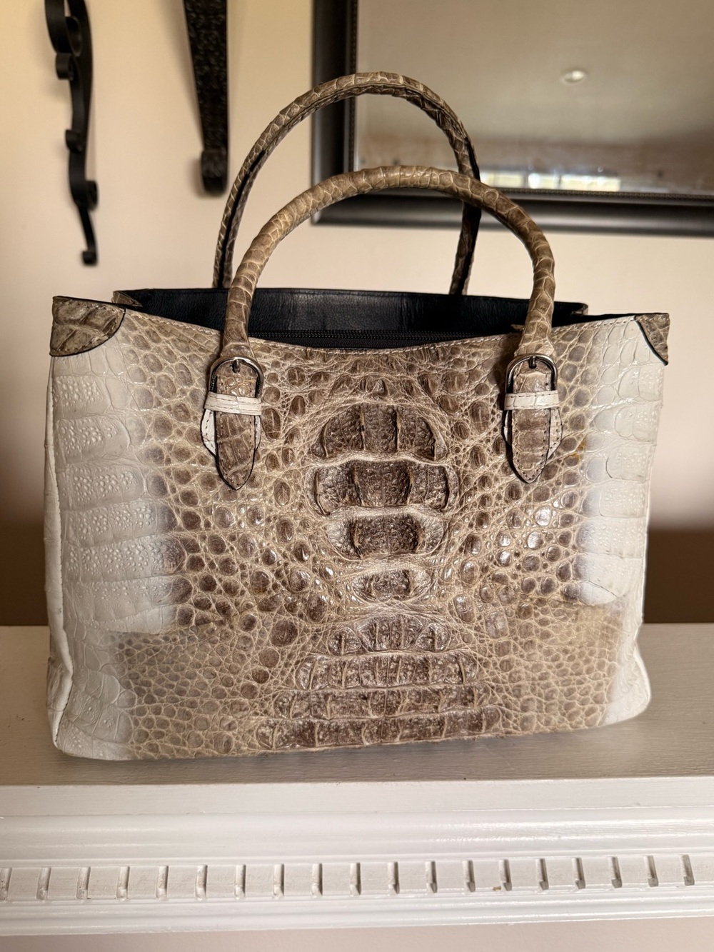 River brand Authentic Crocodile bag